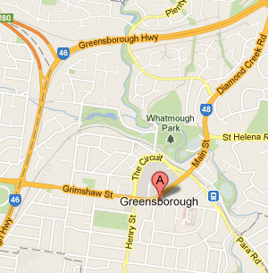 Greensborough Map