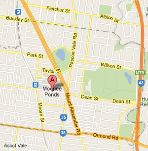 Moonee Ponds Map